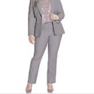 LARRY LEVINE Light Heather gray trousers dress pant womens size XL